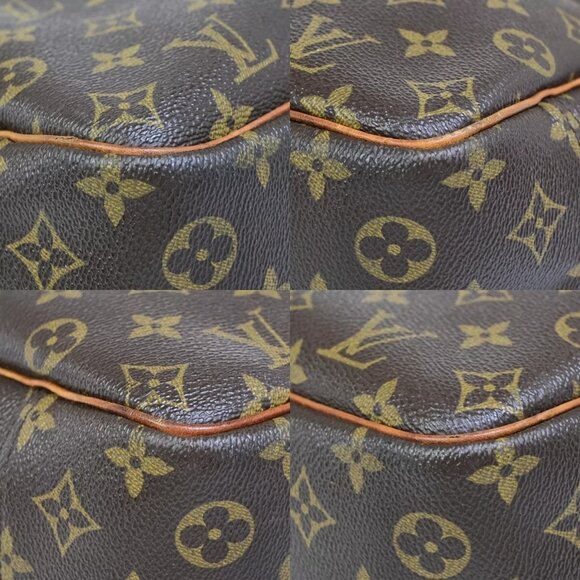 LOUIS VUITTON LV Logo Deauville Hand Bag Monogram Leather Brown - Picture 13 of 16